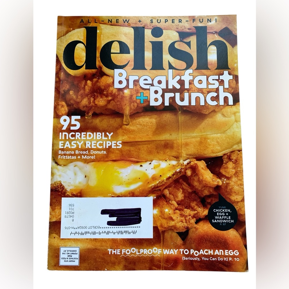 DELISH Issue 1 Breakfast + Brunch Cooking Recipe Magazine Kitchen Home